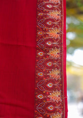 Pashmina Emboridered Shawl D - 168 - Maroon
