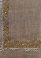 Wool Ari Work Shawl D - 26S - Brown