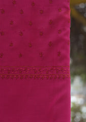 Wool Needle Work Shawl D - 70R - SH PINK