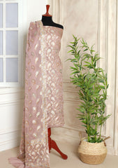 Formals - Fancy Closet - 2 pcs Suit - Chiffon Jamawar D#530 LT Pink