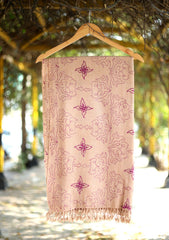Pashmina Wool Needle Work Shawl D - 04 - D T Pink