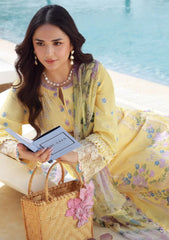 Lawn - Marwat Textiles - Gulmina - Unstitched 25 - D#02 - Daffodils