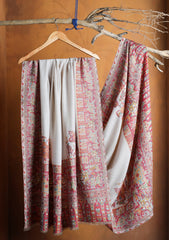 Pashmina Jamawar Shawl D#121 - Fawn