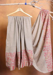 Pashmina Zari Jamawar Shawl D#232 - Skin