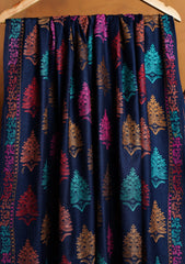 Pashmina Embroidered Jaaldar Shawl D#31 - N Blue