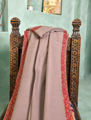 Pashmina Kashmiri Border Shawl D#133 - N Grey