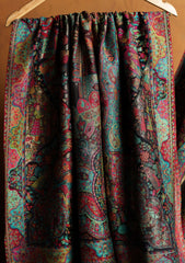Pashmina Zari Jamawar Shawl D#60 - Black