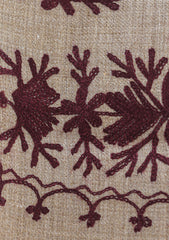 Wool Ari Work Shawl D - 26 - G Brown