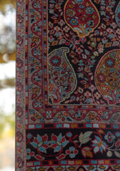 Pure Pashmina Kaani Jamawar Shawl D - 117 - BLACK