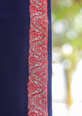 Pashmina Emboridered Shawl D - 170 - N Blue