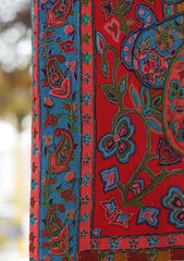 Pure Pashmina Qalamkari Shawl D - 22 - G MUSTARD