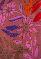 Wool Needle Work Shawl D - 48G - D BRICK