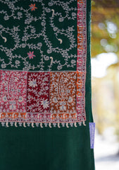Pashmina Emboridered Shawl D - 143 - B Green