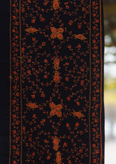 Wool Needle Work Shawl D - 70R - N BLUE