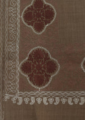 Wool Ari Work Shawl D - 21 - BROWN