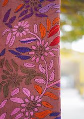 Wool Needle Work Shawl D - 48G - D BRICK