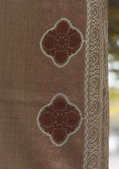 Wool Ari Work Shawl D - 21 - BROWN