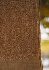 Pashmina Ari Work Shawl D - 129B - Brown