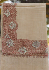 Wool Emboridered Shawl D - 03 - SKIN