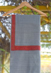 Pashmina Emboridered Shawl D - 169G - GREY