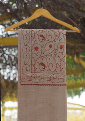 Wool Emboridered Shawl D - 02 - D SKIN