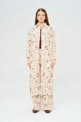 Pret - Moven - Bohemian Style Maxi Dress with Floral Embroidery and Sequins - Skin
