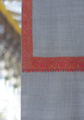 Pashmina Emboridered Shawl D - 169G - GREY