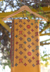 Pure Pashmina Kaani Jamawar Shawl D - 124 - BLACK