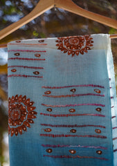 Pashmina Emboridered Shawl D - 141S - Ferozi