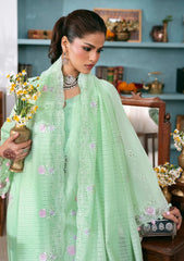 Lawn - Naqsh - Chikankari Festive 26 - D#00200 - Green Lily