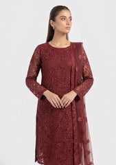 Formals - Riwaj - Fancy Net - 2 Pcs Suit - CND#1208 - Maroon