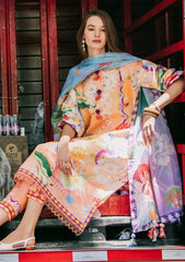 Lawn - Mushq - Hemline - La Dolce - Prints Vol-2 - HUN25#5A - ANGELS SONG