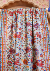 Pashmina Kalamkari Printed Ari Work Scarf D#01 - L Zink