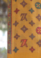 Pure Pashmina Kaani Jamawar Shawl D - 124 - BLACK