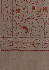 Wool Emboridered Shawl D - 02 - D SKIN