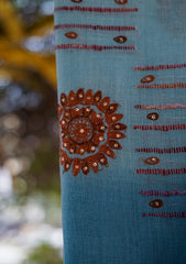 Pashmina Emboridered Shawl D - 141S - Ferozi