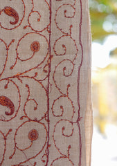 Wool Emboridered Shawl D - 02 - D Skin