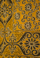 Pure Pashmina Kaani Jamawar Shawl D - 102 - Mustard