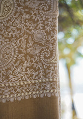 Wool Ari Work Shawl D - 102 - Golden