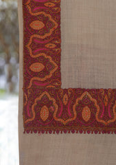 Pashmina Emboridered Shawl D - 167 - SKIN