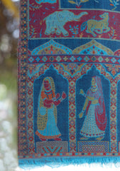 Pure Pashmina Kaani Jamawar Shawl D - 122 - Z FEROZI