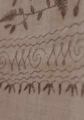 Wool Ari Work Shawl D - 21G - S FAWN