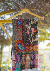 Digital Printed Wool Shawl D - 07 - Multi