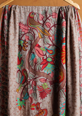 Pashmina Embroidered Jaaldar Shawl D#29 - Skin