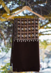 Wool Ari Work Shawl D - 1K - D Brown