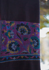 Pure Pashmina Qalamkari Shawl D - 98 - B Maroon