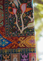 Digital Printed Wool Shawl D - 07 - Multi