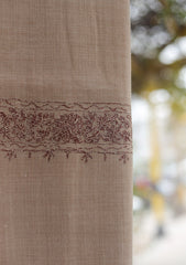 Wool Ari Work Shawl D - 37 - L BROWN