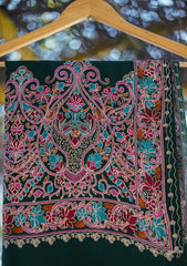 Pashmina Ari Work Shawl D - 130 - B Green