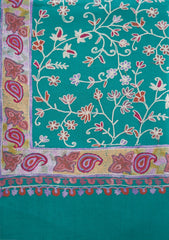 Pashmina Ari Work Shawl D - 155 - S GREEN